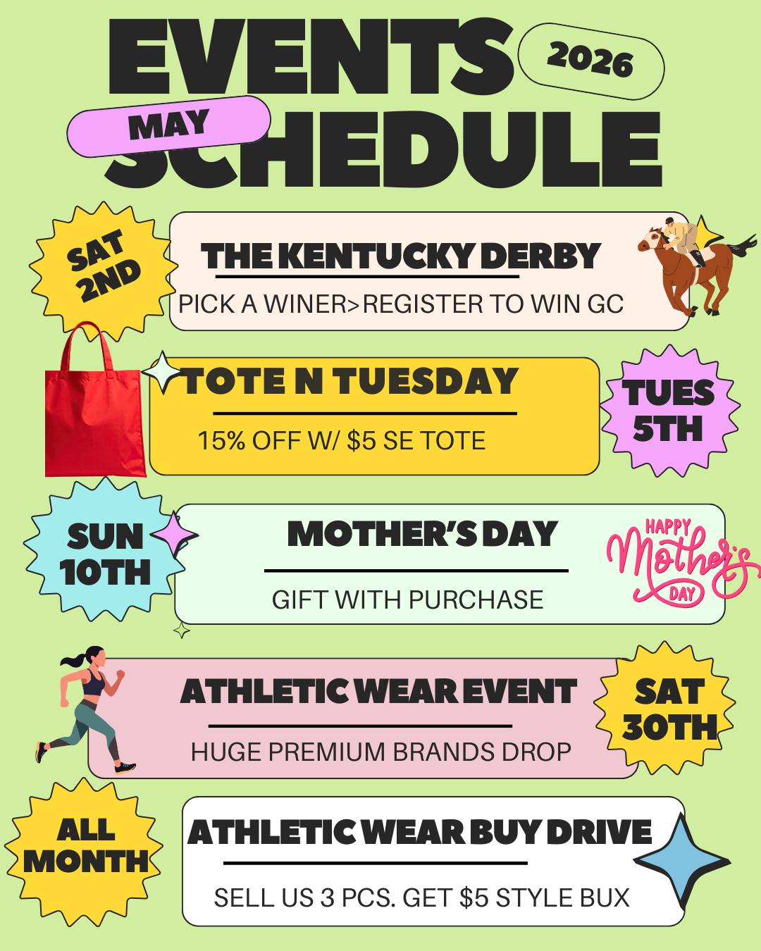May calendar of events